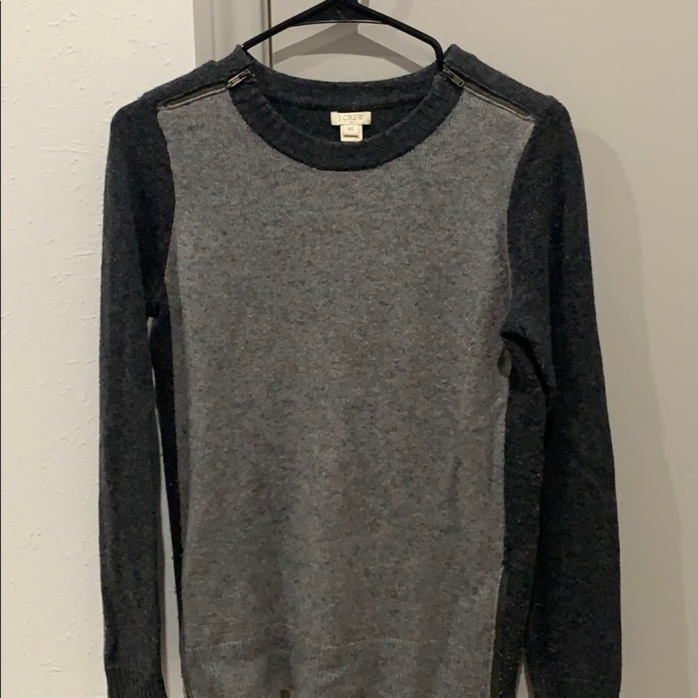 Jcrew XS wool two-toned gray sweater